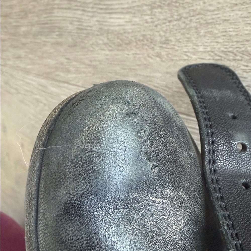 Chloe Black Leather Buckle Boots - Picture 10 of 11